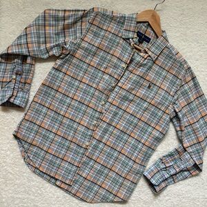 Ralph Lauren Boys Plaid Button Down Shirt - Size 18 (XL) - Fit Men’s Size S/M